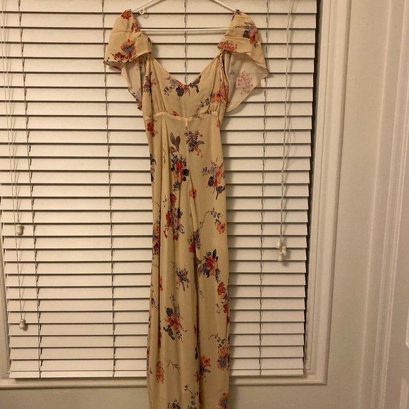 ZARA - Floral Flounce Mid/Maxi Studio Femme Dress NWOT S - Picture 3 of 4